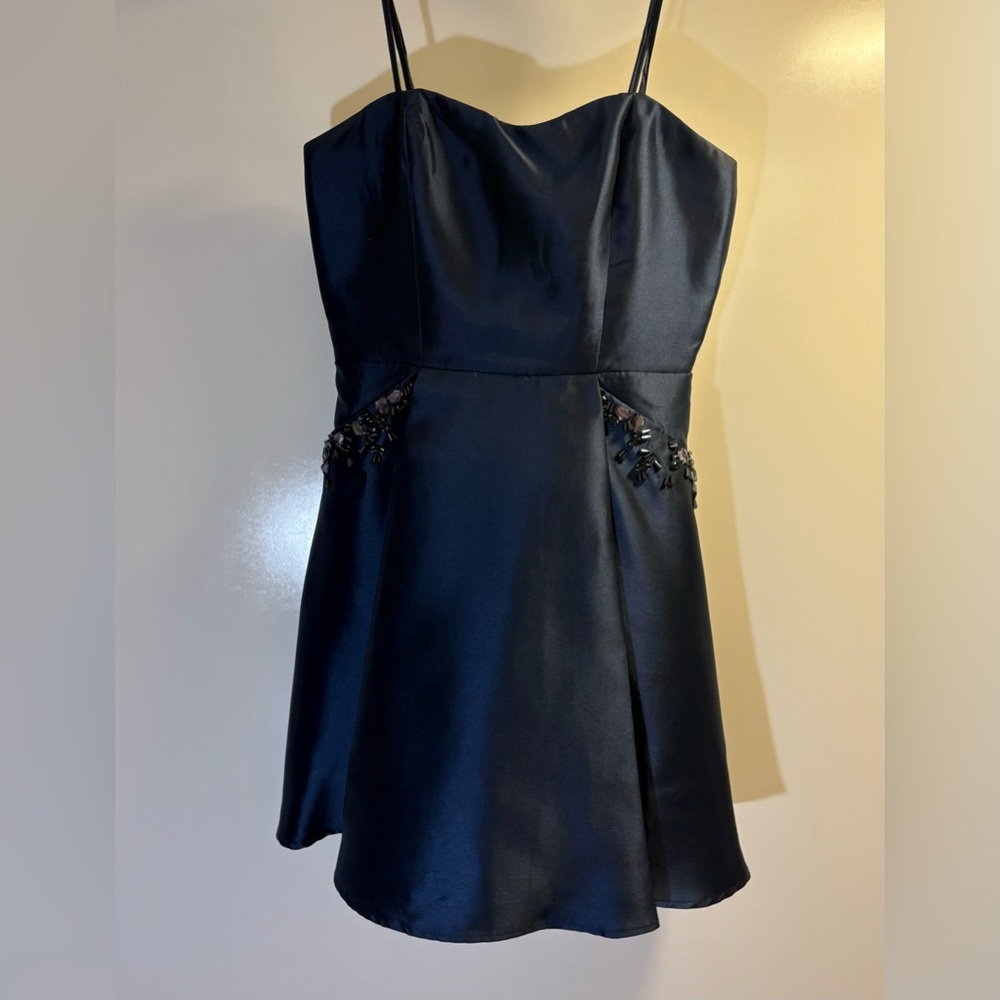 Simple Navy Hoco Dress
